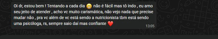 Relato real de paciente atendida pela Catia, imagem 8