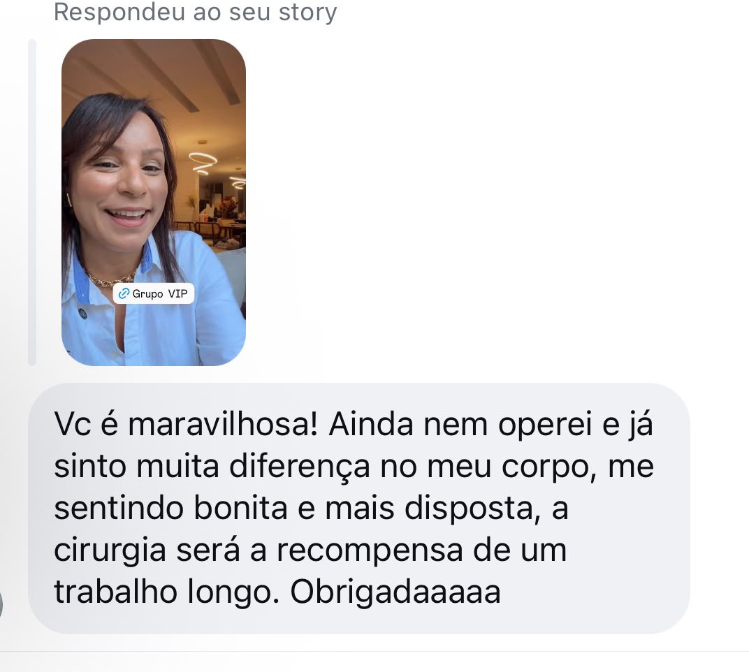 Relato real de paciente atendida pela Catia, imagem 1