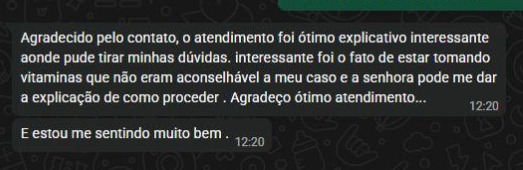Relato real de paciente atendida pela Catia, imagem 9